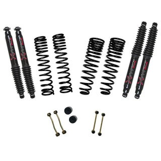 Skyjacker 2.5in Front & 1.5in Rear Rubicon Lift Kit w/ Black Max Shocks: Jeep Gladiator (18-26)