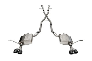 CORSA Xtreme Cat-Back Exhaust (REAR): Jeep Grand Cherokee 5.7L Hemi (11-21) - Black Tips