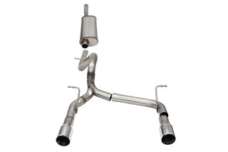 Corsa Sport Cat-Back Exhaust System (Polished Tips): Jeep Wrangler JL 3.6L V6 2018 - 2025