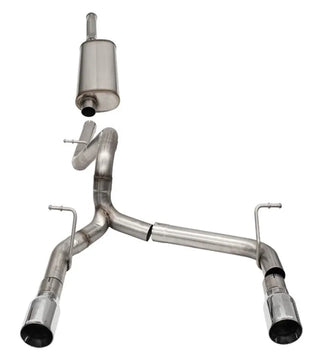 Corsa Sport Cat-Back Exhaust System (Polished Tips): Jeep Wrangler JL 3.6L V6 2018 - 2025