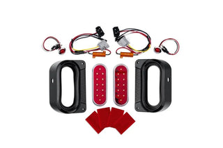 Rugged Ridge Flush Mount LED Tail Light Set: Fits Most Jeep Wrangler Models (2007-2018)