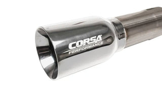 CORSA Sport Cat-Back Exhaust (Dual Rear): Jeep Wrangler / Rubicon JK (07-18) w/ Polished Tips
