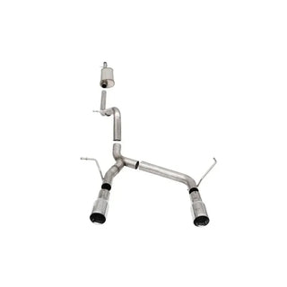 CORSA Sport Cat-Back Exhaust (Polished Tips): Jeep Wrangler / Rubicon JK (07-18)