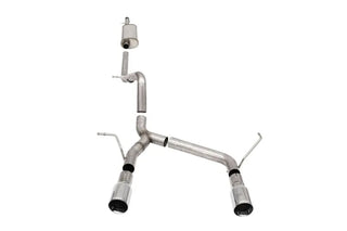 CORSA Sport Cat-Back Exhaust (Polished Tips): Jeep Wrangler / Rubicon JK (07-18)