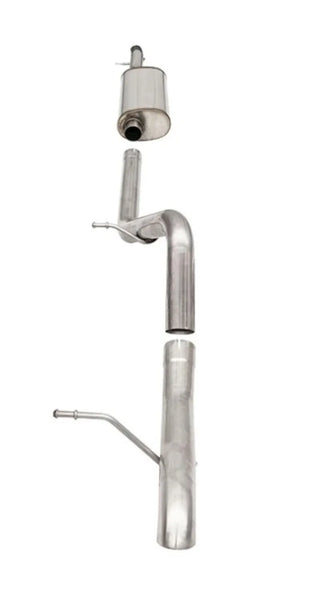 CORSA Sport Cat-Back Exhaust (Polished Tips): Jeep Wrangler / Rubicon JK (07-18)