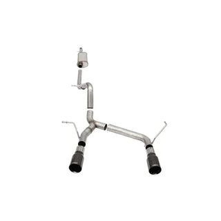 CORSA Sport Cat-Back Exhaust (Black Tips): Jeep Wrangler / Rubicon JK (07-18)