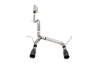 CORSA Sport Cat-Back Exhaust (Black Tips): Jeep Wrangler / Rubicon JK (07-18)