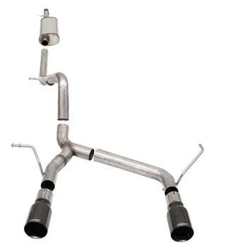 CORSA Sport Cat-Back Exhaust (Black Tips): Jeep Wrangler / Rubicon JK (07-18)