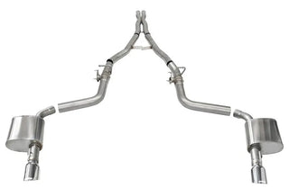 CORSA Xtreme Cat-Back Exhaust (Polished Tips): Dodge Charger 6.4L / 6.2L Hellcat (15-23)