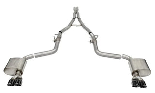 CORSA Xtreme Cat-Back Exhaust (Black Tips) (REAR): Dodge Challenger 6.4L / 6.2L (15-23)