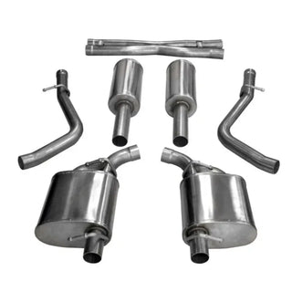 Corsa Sport Cat-Back Exhaust System (Reuses OEM Tips): Dodge Challenger 3.6L V6 2015 - 2023