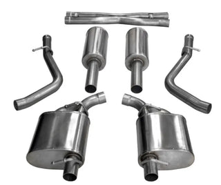 Corsa Sport Cat-Back Exhaust System (Reuses OEM Tips): Dodge Challenger 3.6L V6 2015 - 2023