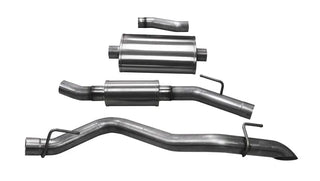 Corsa Touring Cat-Back Exhaust System (Turn Down Exit): Jeep Gladiator 3.6L V6 2020 - 2025