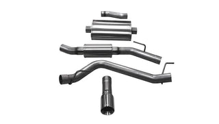 CORSA Touring Cat-Back Exhaust (SIDE): Jeep Gladiator 3.6L V6 (18-26) w/ Polished Tip