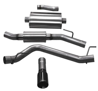 Corsa Touring Cat-Back Exhaust System (Side Exit w/ Black Tip): Jeep Gladiator 3.6L V6 2020 - 2025