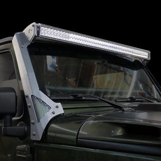 Go Rhino Windshield Light Bar Mount Bracket: Jeep Wrangler (07-18)