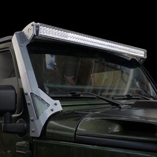 Go Rhino Windshield Light Bar Mount Bracket: Jeep Wrangler (07-18)