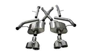 Corsa Xtreme Cat-Back Exhaust System (Polished Tips): Jeep Grand Cherokee 6.2L Trackhawk 2018 - 2021