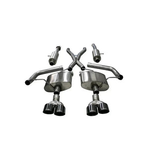 Corsa Sport Cat-Back Exhaust System (Black Tips): Jeep Grand Cherokee 6.2L Trackhawk 2018 - 2021