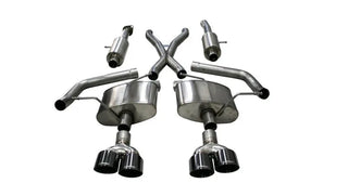 Corsa Sport Cat-Back Exhaust System (Black Tips): Jeep Grand Cherokee 6.2L Trackhawk 2018 - 2021