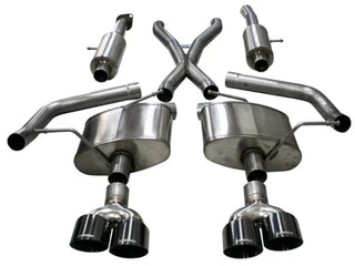 Corsa Sport Cat-Back Exhaust System (Black Tips): Jeep Grand Cherokee 6.2L Trackhawk 2018 - 2021