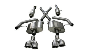 Corsa Sport Cat-Back Exhaust System (Polished Tips): Jeep Grand Cherokee 6.2L Trackhawk 2018 - 2021