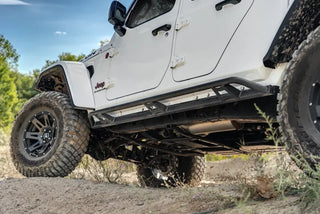 N-Fab Trail Slider Steps Textured Black: Fits Most Jeep Gladiator Models (2018-2026)