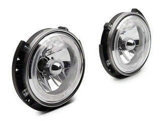 Raxiom LED Halo Headlights 7in Round Chrome Housing (FRONT): Jeep Wrangler (07-18)