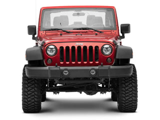 Raxiom Axial Series LED Amber Turn Signals (SMOKED): Jeep Wrangler (07-18) w/ Black ABS Housing
