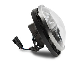 Raxiom Black LED Halo Headlights 7in Round (FRONT): Jeep Wrangler (07-18)
