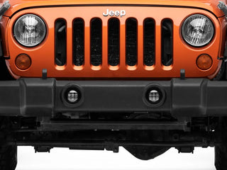 Raxiom Axial Series Tri-Bar White LED Fog Lights: Fits Most Jeep Wrangler JK/JL Models (2007-2026)