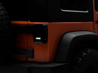 Raxiom LED Tail Lights Black Housing (REAR): Fits Most Jeep Wrangler Models (2007-2018)