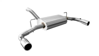 CORSA Touring Axle-Back Exhaust Polished Tips (REAR): Jeep Wrangler JL 2018-2024 2.0L/3.6L
