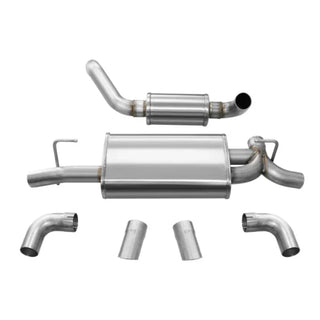 CORSA Touring Axle-Back Exhaust (REAR): Jeep Wrangler JL (18-26) 2.0L I4 / 3.6L V6