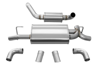 CORSA Touring Axle-Back Exhaust (REAR): Jeep Wrangler JL (18-26) 2.0L I4 / 3.6L V6