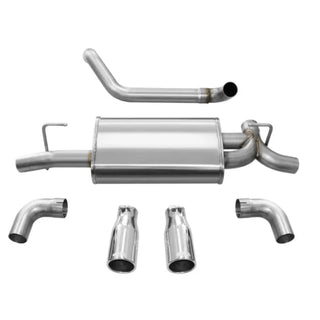 CORSA Sport Axle-Back Exhaust (REAR): Jeep Wrangler JL (18-26) 2.0L I4 / 3.6L V6 - Polished