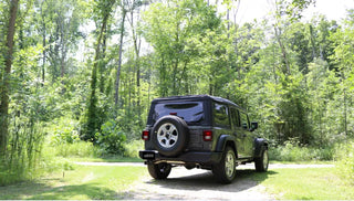 CORSA Sport Axle-Back Exhaust (REAR): Jeep Wrangler JL (18-26) 2.0L I4 / 3.6L V6 - Polished