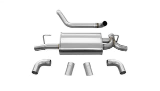 CORSA Sport Axle-Back Exhaust (REAR): Jeep Wrangler JL (07-26) 2.0L I4 / 3.6L V6
