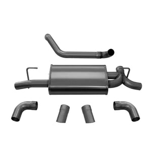CORSA Sport Axle-Back Exhaust (REAR): Jeep Wrangler JL (18-25) 2.0L I4 / 3.6L V6 - Black