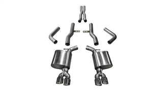 Corsa Xtreme Cat-Back Exhaust System (Polished Tips): Dodge Challenger 5.7L Hemi 2017 - 2023