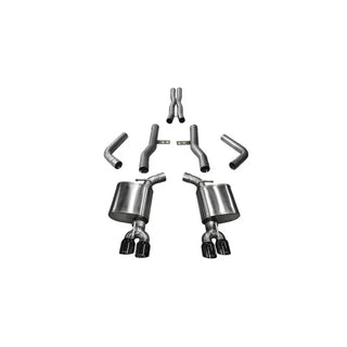 Corsa Xtreme Cat-Back Exhaust System (Black Tips): Dodge Challenger 5.7L Hemi 2017 - 2023