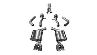 Corsa Sport Cat-Back Exhaust System (Polished Tips): Dodge Challenger 5.7L Hemi 2017 - 2023