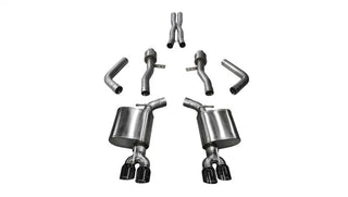 Corsa Sport Cat-Back Exhaust System (Black Tips): Dodge Challenger 5.7L Hemi 2017 - 2023