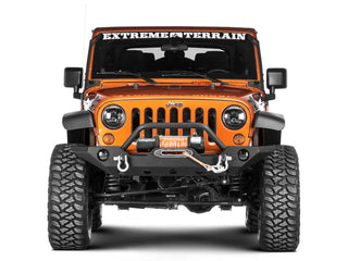 Raxiom 50" LED Light Bar Windshield Mount w/ Aux Bracket: Jeep Wrangler 2007-18