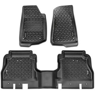 Rugged Ridge All Terrain Floor Liner Kit (F&R): Jeep Gladiator (18-26) - Black