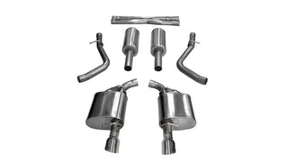 CORSA Sport Cat-Back Exhaust (REAR): Dodge Charger / Chrysler 300 5.7L Hemi (15-24) w/ Polished Tips
