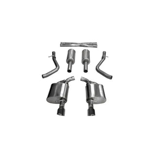 Corsa Sport Cat-Back Exhaust System (Black Tips): Chrysler 300 & Dodge Charger 5.7L Hemi 2017 - 2024