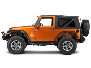 Raxiom 50" LED Light Bar Windshield Mount w/ Aux Bracket: Jeep Wrangler 2007-18