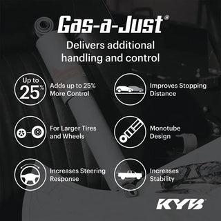 KYB Gas-A-Just Gas Shock (REAR): Jeep Wrangler (07-18)