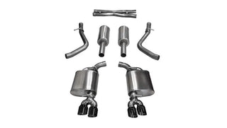 Corsa Xtreme Cat-Back Exhaust System (Black Tips): Dodge Challenger 5.7L Hemi 2015 - 2016